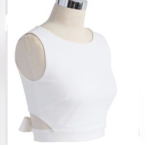 Bow Knot White Crop Top